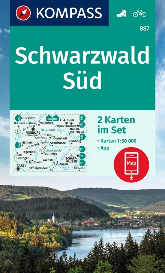 Wandelkaart WK887 Schwarzwald Süd