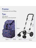 Boodschappentrolley 60L - 4 Wielen