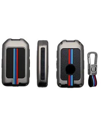 Metalen Sleutelhoesje voor Volvo grijs VOLVO