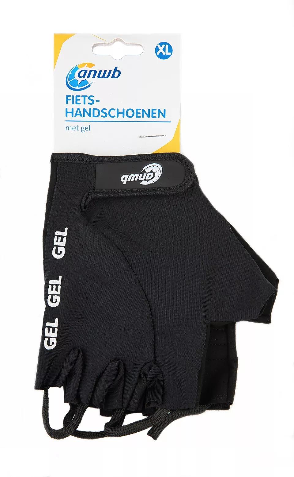 ANWB Fietshandschoenen met gel - Zwart  - M