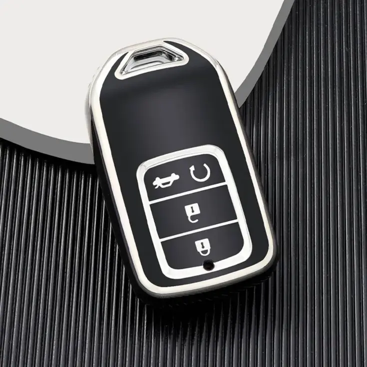 TPU Sleutelhoesje voor Honda zwart A4A