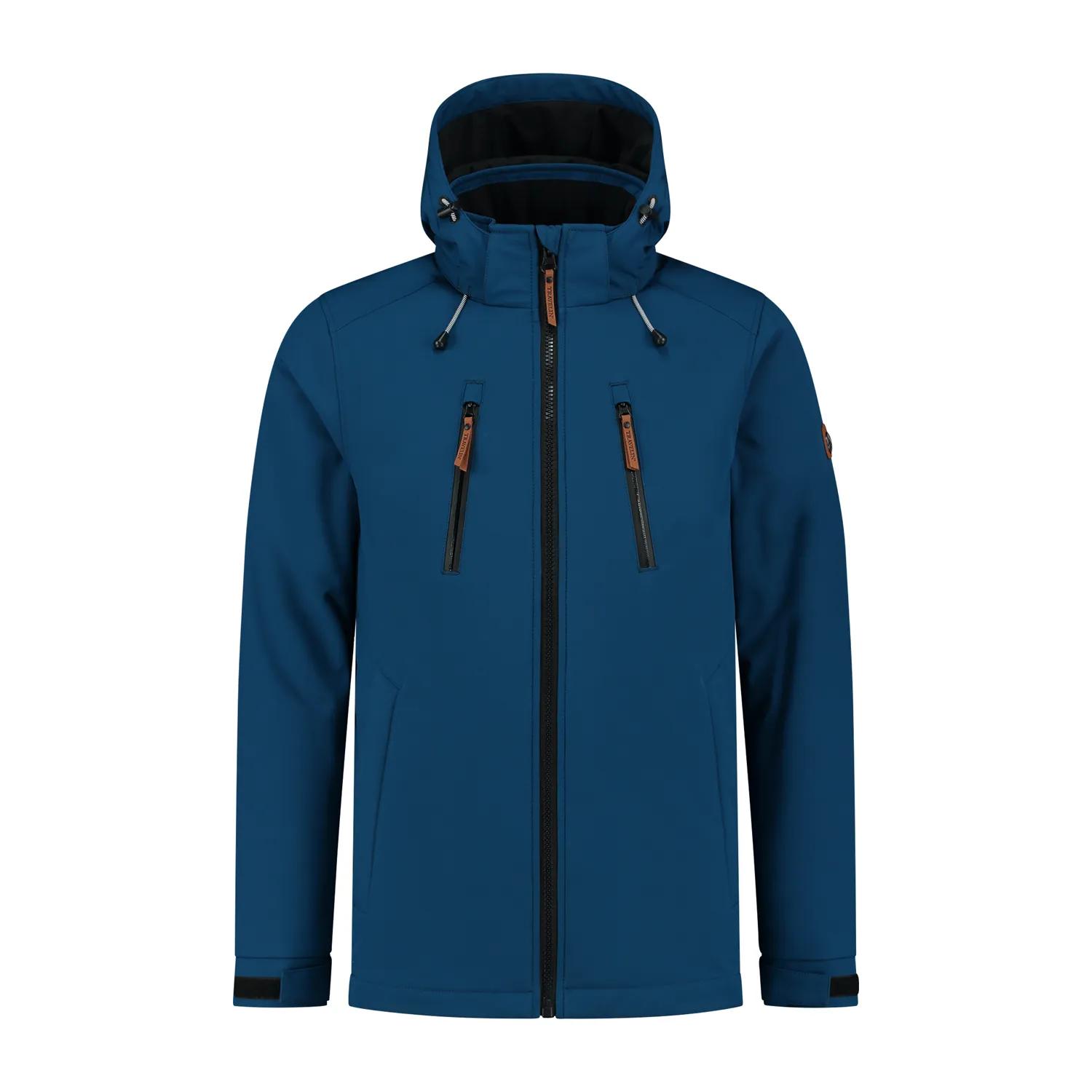 Travelin' Soren  Heren softshell jas  Blauw   XXL