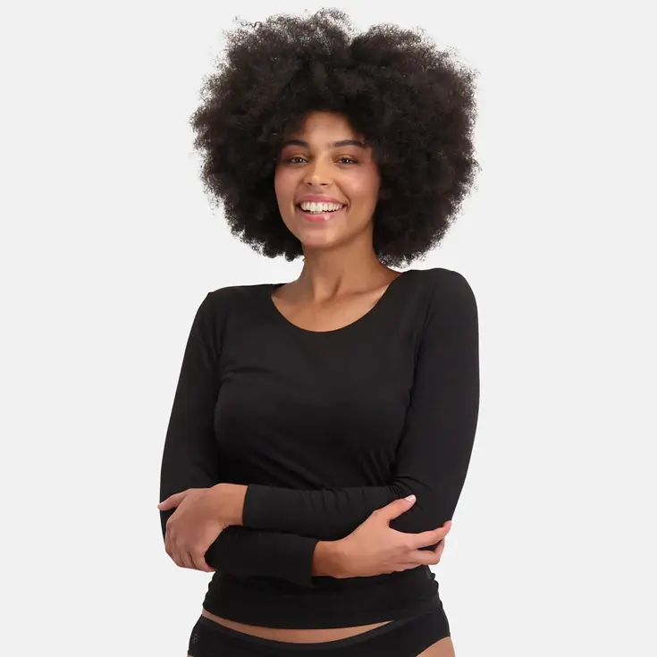 Bamboo Basics -  2-Pack O-hals Shirts - Dames