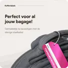 Aluminium Bagagelabel – 2 stuks – Roze