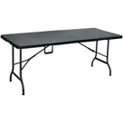 ERRO Klaptafel - 180cm - zwart - wicker