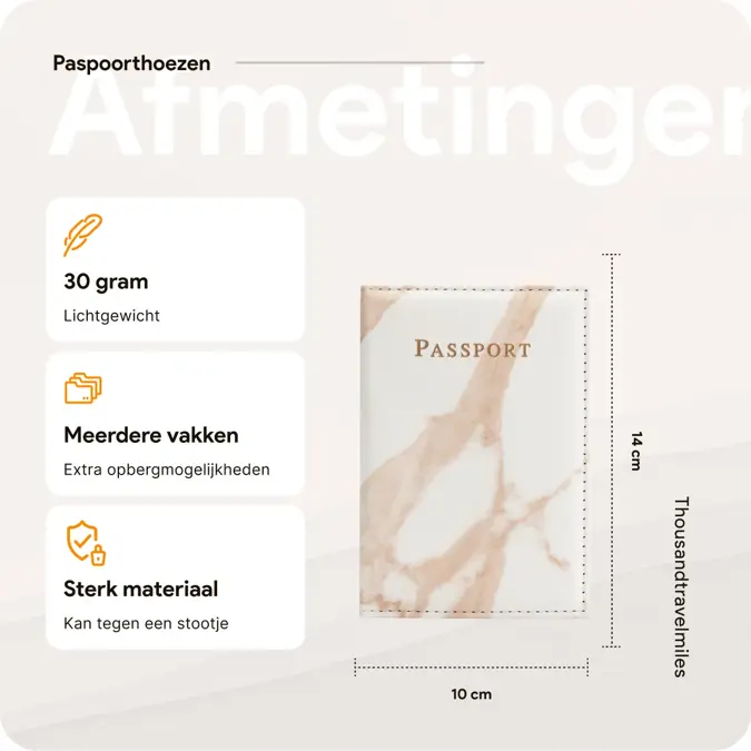 Paspoort hoes – Kunstleer – Rood