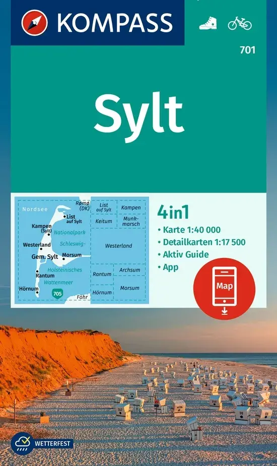 Wandelkaart WK701 Insel Sylt