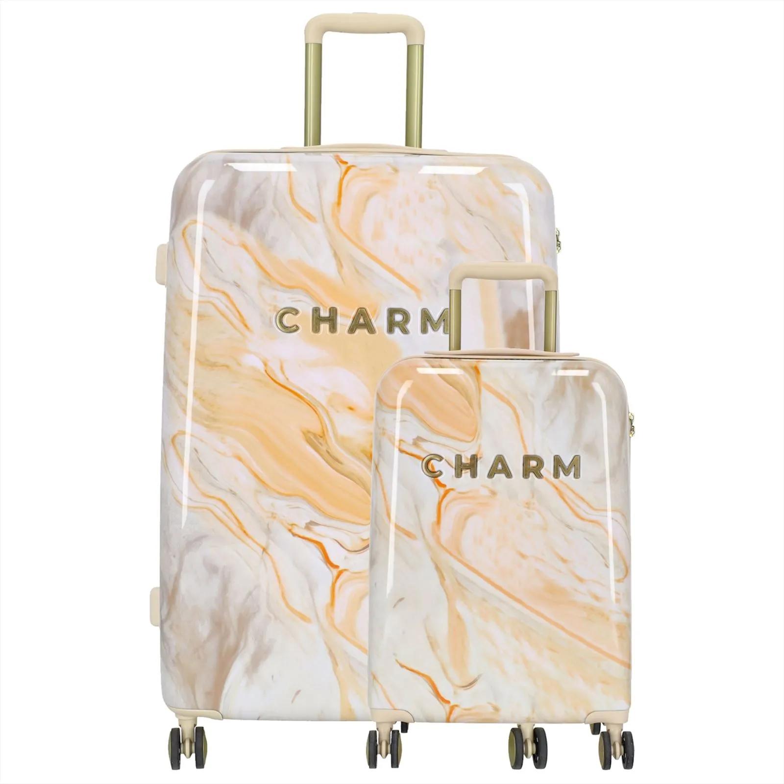 Charm London    Marble  Kofferset 2-delig  Creme