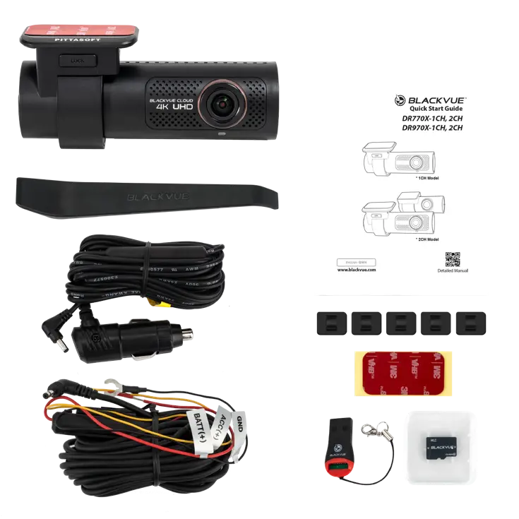 BlackVue DR970X-1CH plus 4K Dashcam 64GB