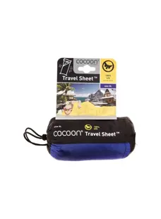 Cocoon Travelsheet XL 100 % Zijde Ultramarine Blue