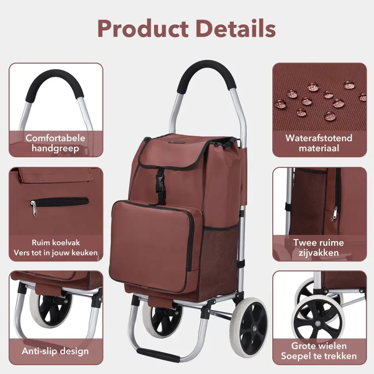 Boodschappentrolley 50L