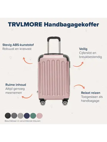 Handbagage Koffer – 38L – Roségoud
