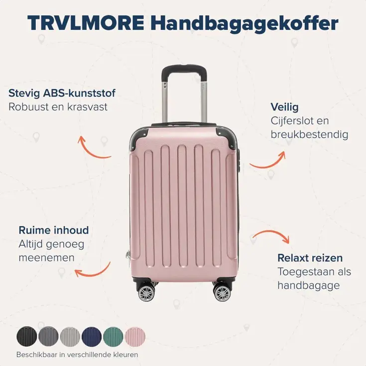 TRVLMORE Handbagage Koffer - 38L