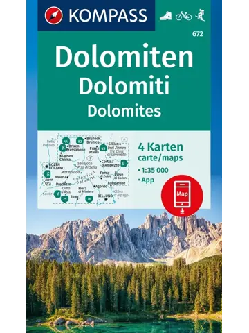 Wandelkaart WK672 Dolomiten