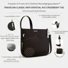 Classic Anti-diefstal N/S Crossbody Tas