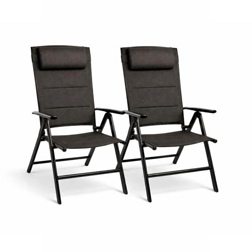 Luma Verstelbare Aluminium Tuinstoelen 2x