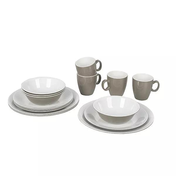 Bo-camp  - Servies - 100% Melamine - 16-Delig - Taupe main product image