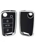 TPU Sleutelhoesje VW - Skoda - Seat Cupra zwart B3