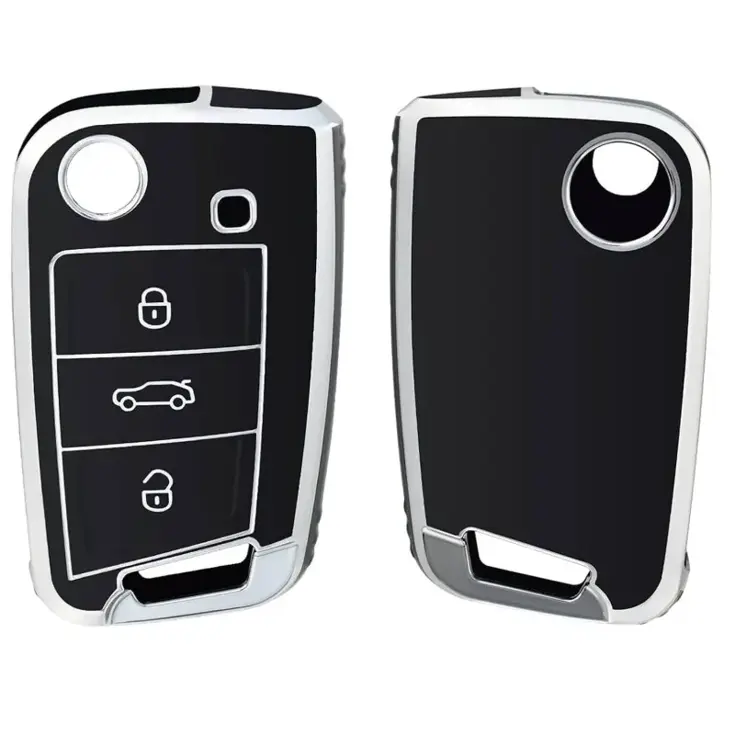 TPU Sleutelhoesje VW - Skoda - Seat Cupra zwart B3