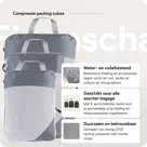 Packing cubes compressie set – 6-delig – Grijs