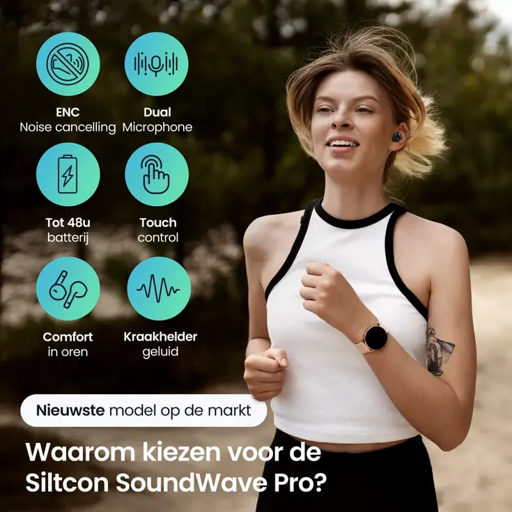 SoundWave Pro Sport - Oordopjes - 48 Uur