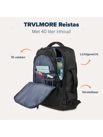 Reistas – 40L – Zwart