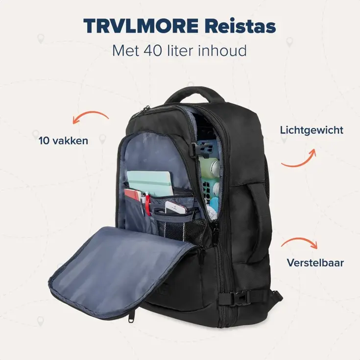 TRVLMORE Reistas - 40L