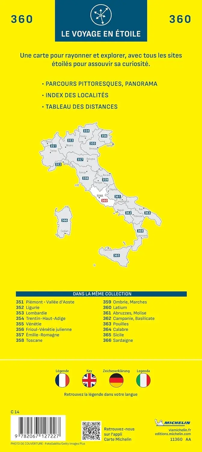 Wegenkaart Local 360 Lazio