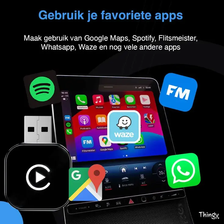 Mini 2-in-1 CarPlay & Android Auto Dongle