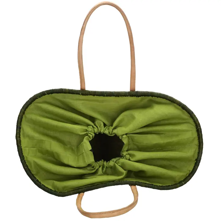 Bozaka- Rieten Mand - Strandtas - aansnoerkoord