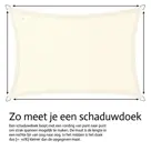 Schaduwdoek Waterdicht - 4x4m