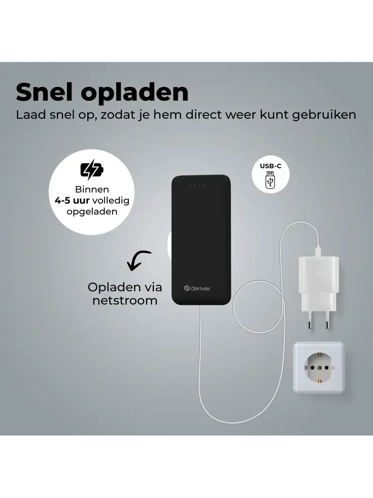 BS10010B Zwart Powerbank - 10.000 mAh