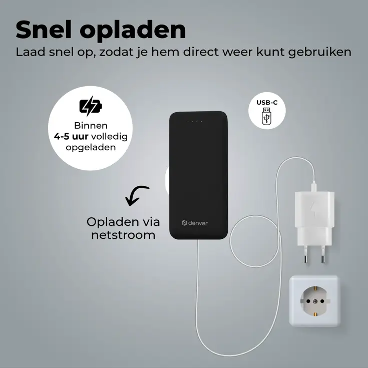 BS10010B Zwart Powerbank - 10.000 mAh