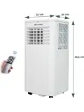 Mobiele airco met afstandsbediening -  9000 BTU