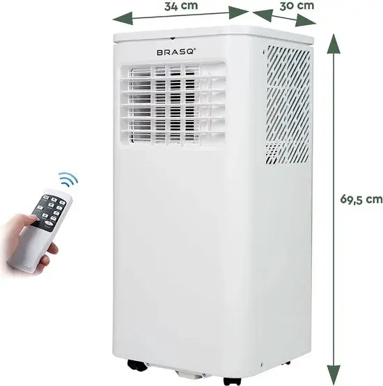 Mobiele airco met afstandsbediening -  9000 BTU