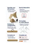 Tarp - 300x300x220 cm - Schaduwdoek -