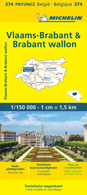 Wegenkaart Local 374 Vlaams-Brabant