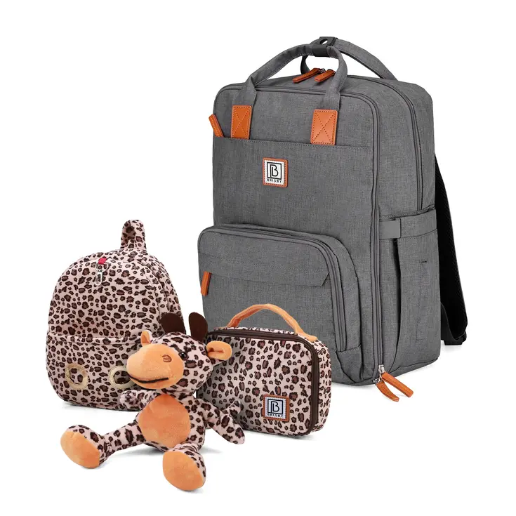Luiertas Set - Lunchtas Giraffe - Verschoonmat