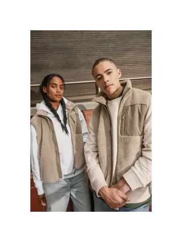 Sherpa Bodywarmer - Zand - Unisex Bodywarmer