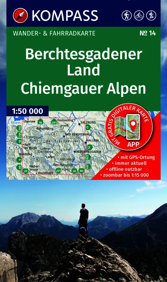 Wandelkaart WK14 Berchtesgadener Land