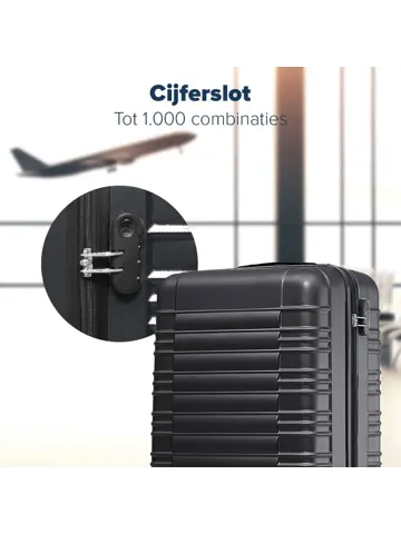 Kofferset – 2 Delig – 38L – Zwart