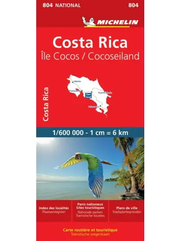 Wegenkaart National 804 Costa Rica