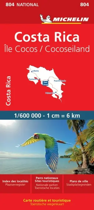Wegenkaart National 804 Costa Rica