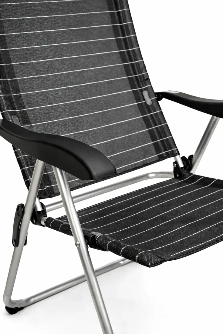 Campingstoel set 4 - inklapbaar grijs