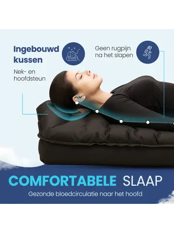 FLOAT Tweepersoons slaapmatje met voetpomp