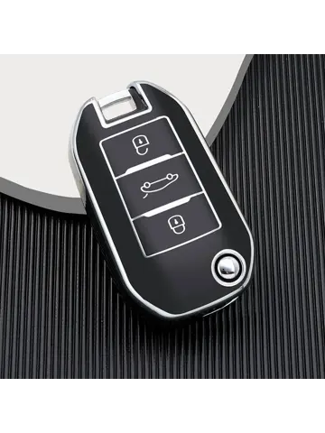 TPU Sleutelhoesje voor Citroën zwart A3