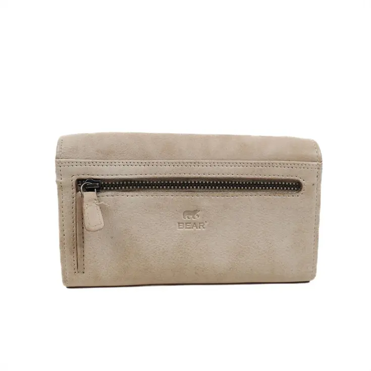 Sigrid - Leren portemonnee - Overslag - 15 pasjes