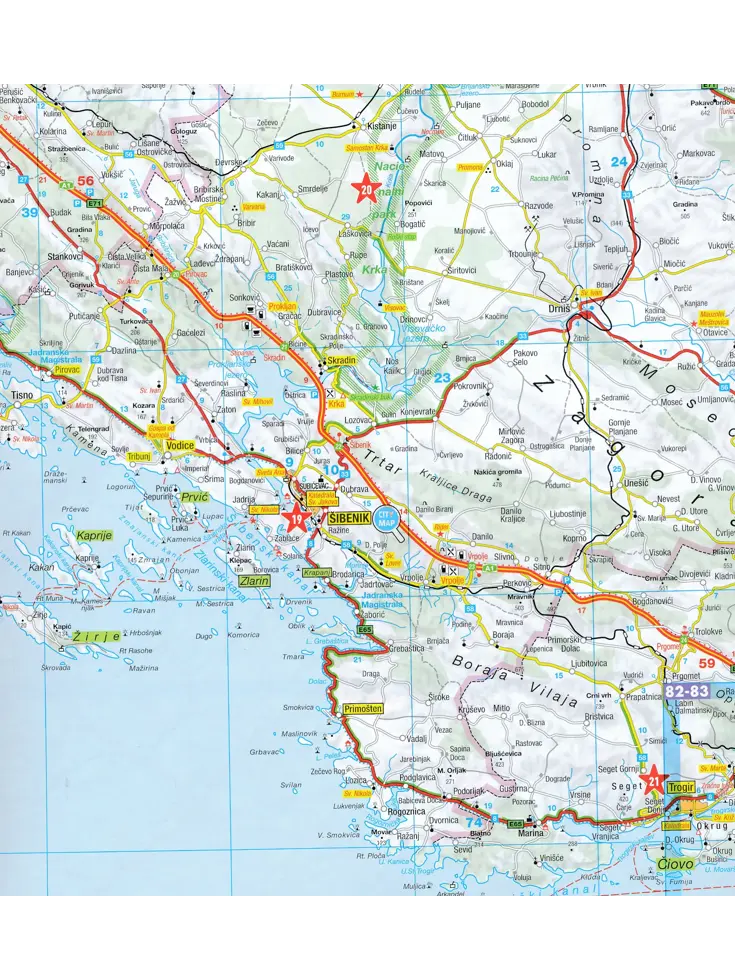 Wegenatlas Kroatië - Slovenië - Bosnië