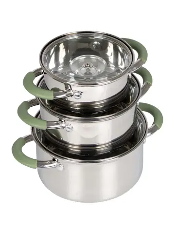 Pannenset Elan 1 plus 3-Delig RVS