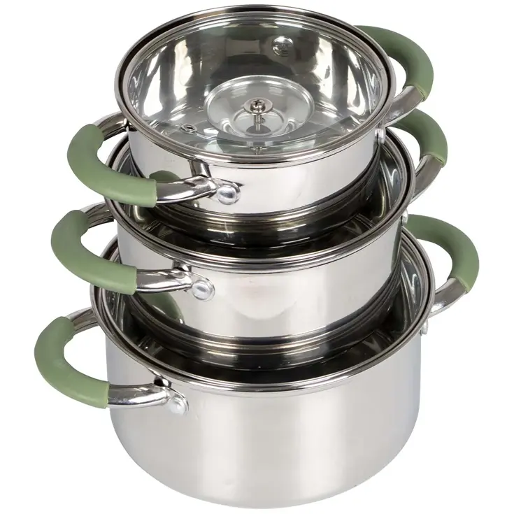 Pannenset Elan 1 plus 3-Delig RVS